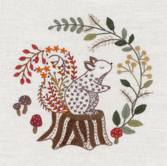 Jardinier des forêts - Kit de broderie - Un chat dans l'aiguilles