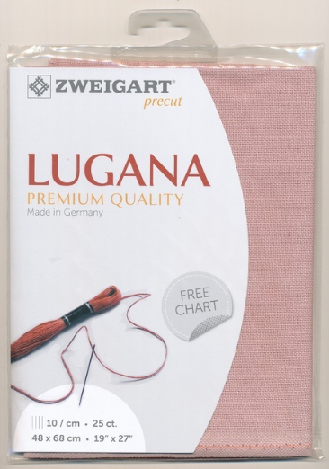 Zweigart Lugana 25 ct - 403 Vieux Rose