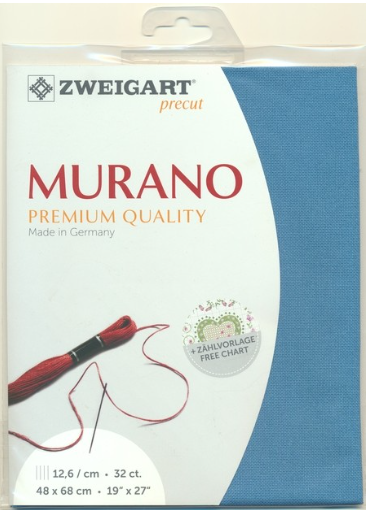 Zweigart Lugana (Murano) 32 ct - 5152 Dark Blue