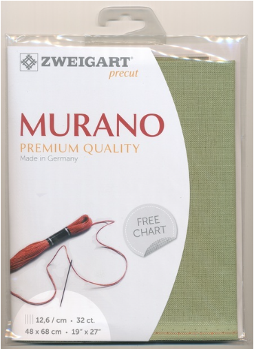 Zweigart Lugana (Murano) 32 ct - 6016 Vert