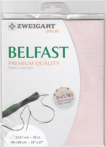 Zweigart Belfast 32 ct - 4115 Rose