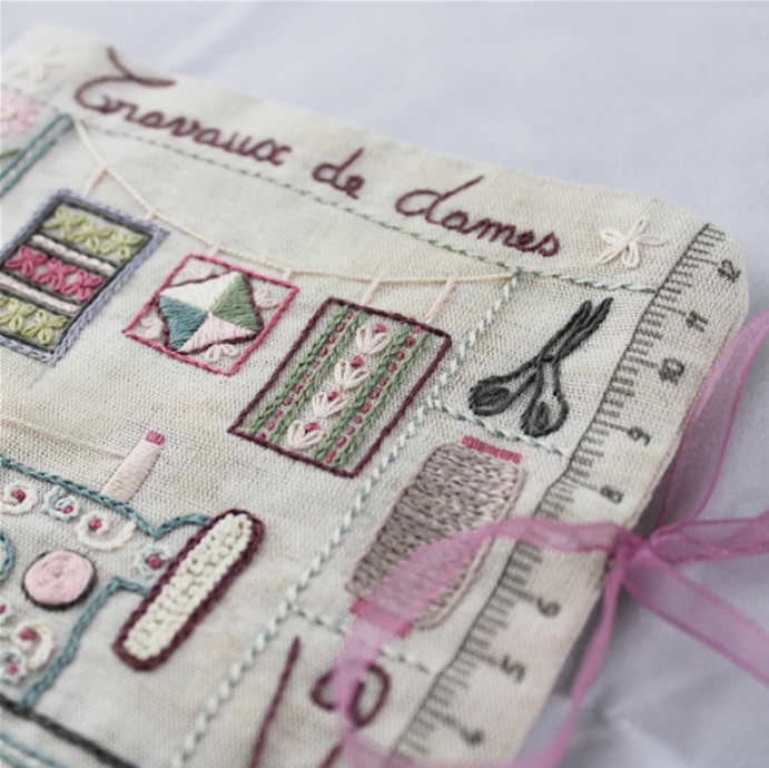 Travaux de Dames - Kit broderie - Un chat dans l'aiguille