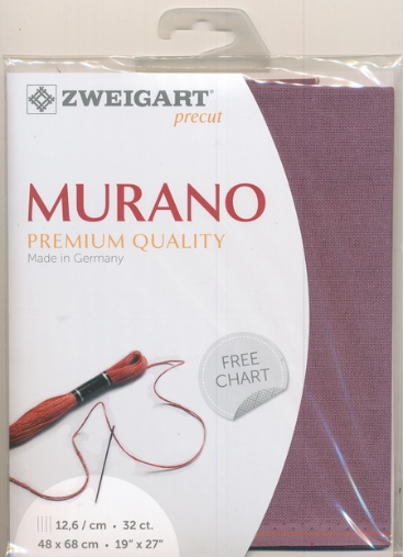 Zweigart Lugana (Murano) 32 ct - Mauve 9033