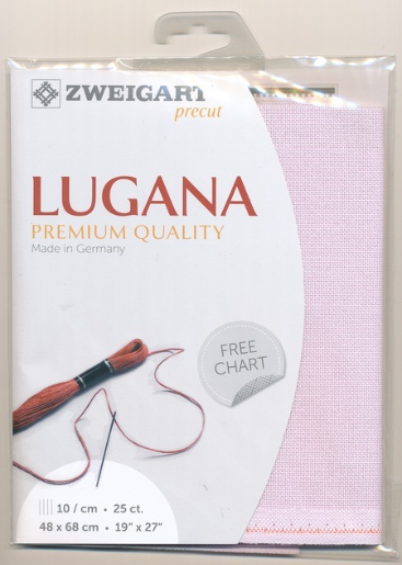 Zweigart Lugana 25 ct - 443 Rose Mauve Pale