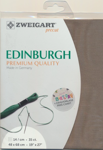 Zweigart Edinburgh 36 ct - 7026 Brown