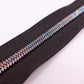 Black Rainbow Anodized Teeth Zipper Tape # 5 Zipper (1 Meter)