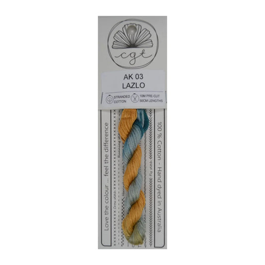 AK03 Lazlo - Pre-cut floss - Cottage Garden Threads