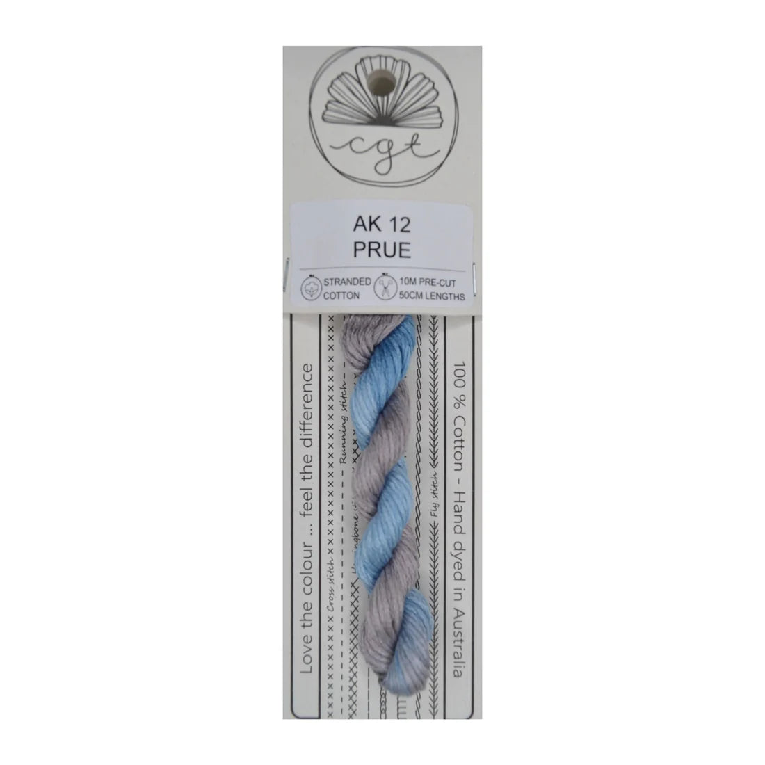 AK12 Prue - Pre-cut floss - Cottage Garden Threads