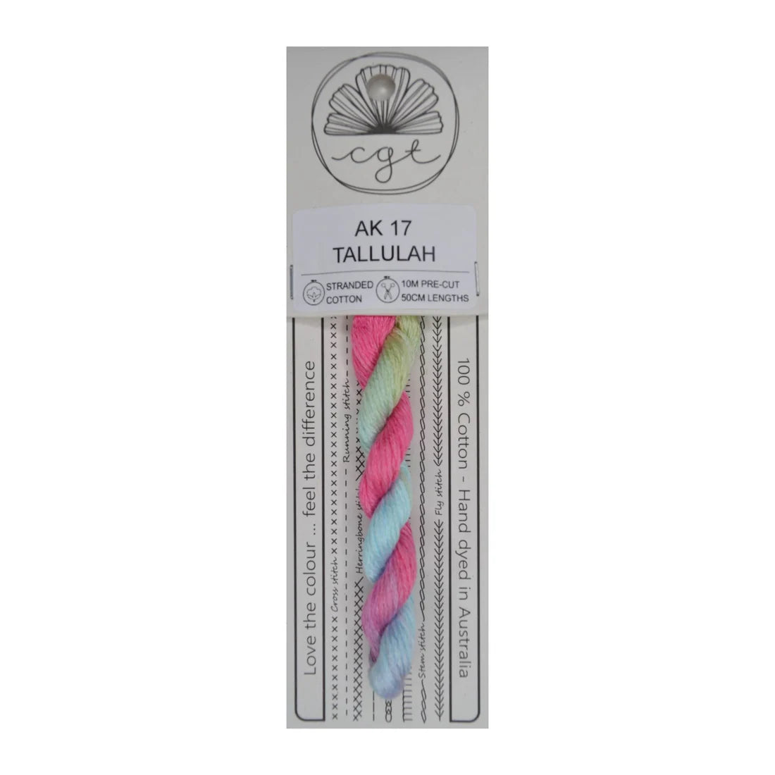 AK17 Tallulah - Pre-cut floss - Cottage Garden Threads