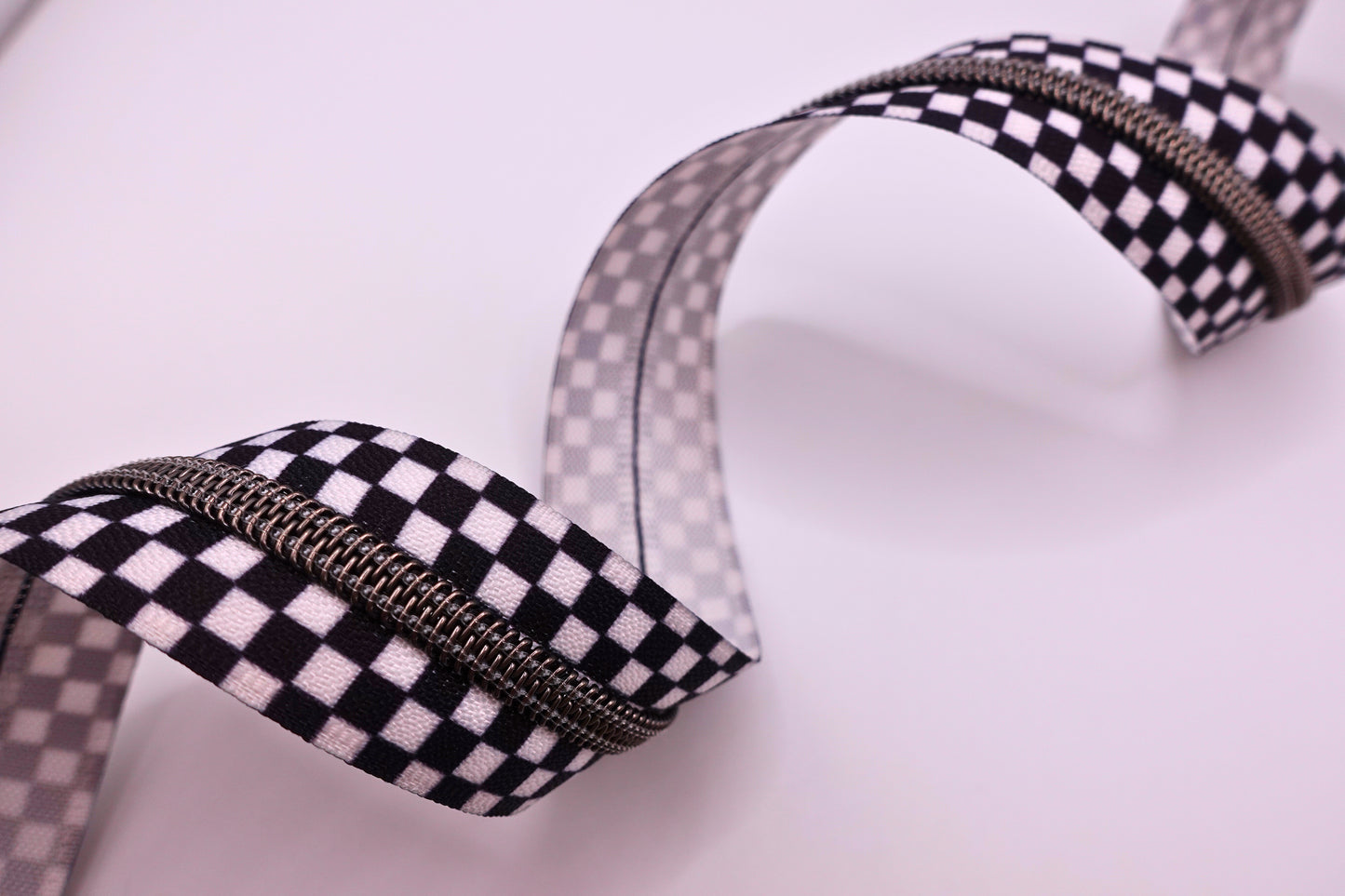 Checkerboard Zipper Tape # 5 Zipper (1 Meter)