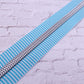 Blue Striped Zipper Tape # 5 Zipper (1 Meter)