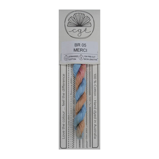 BR05 Merci - Pre-cut floss - Cottage Garden Threads