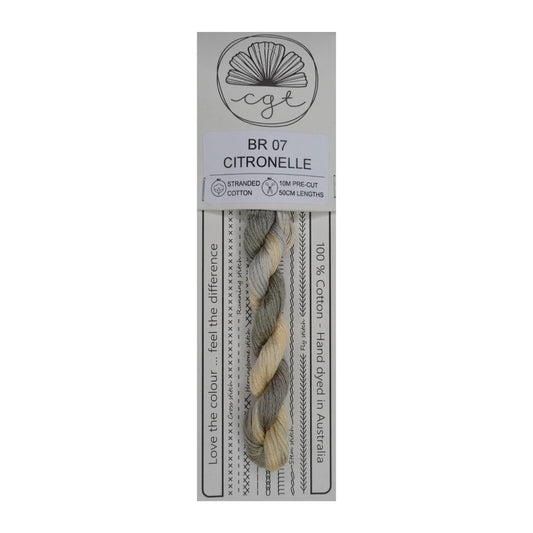 BR07 Citronelle - Pre-cut floss - Cottage Garden Threads