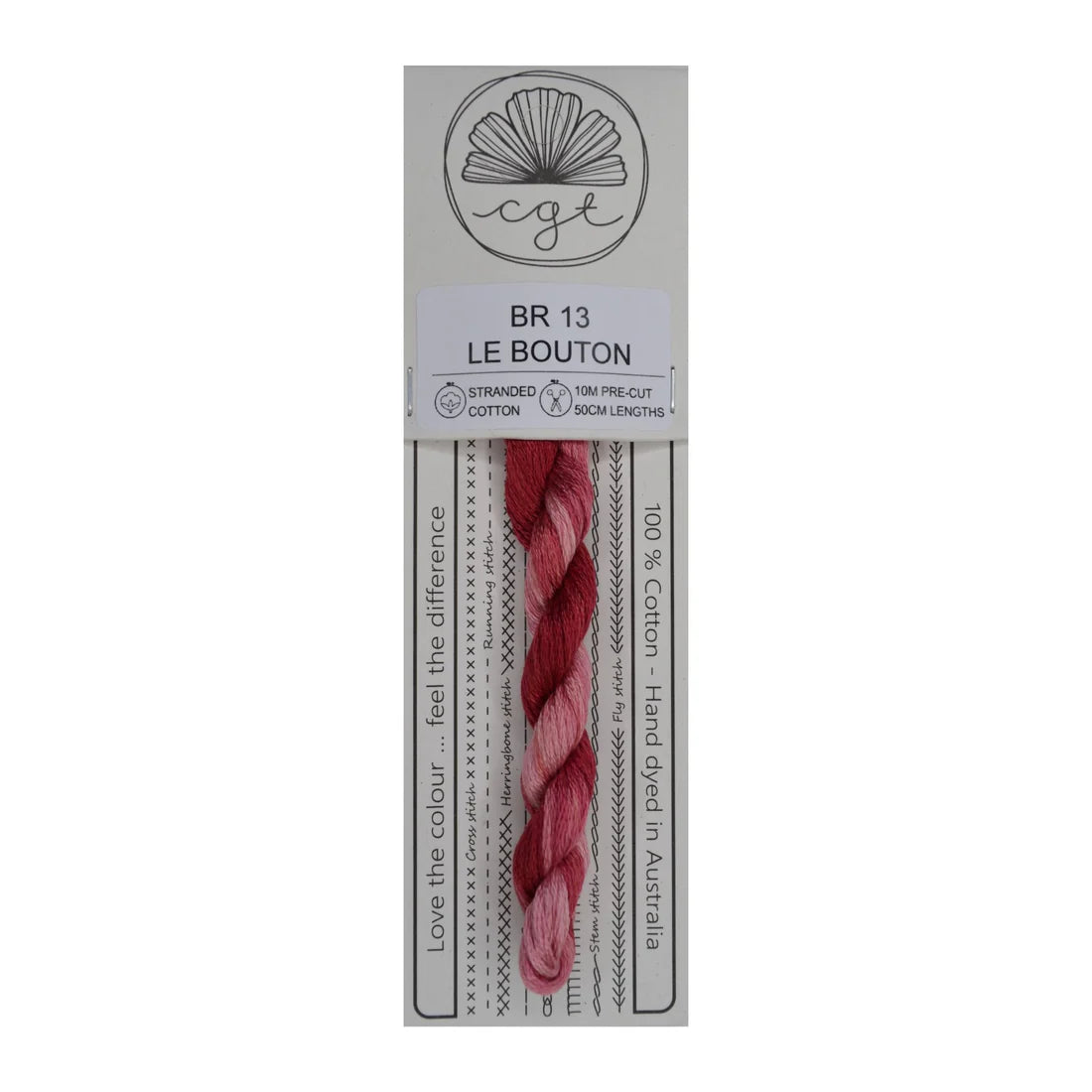 BR13 Le Bouton - Pre-cut floss - Cottage Garden Threads