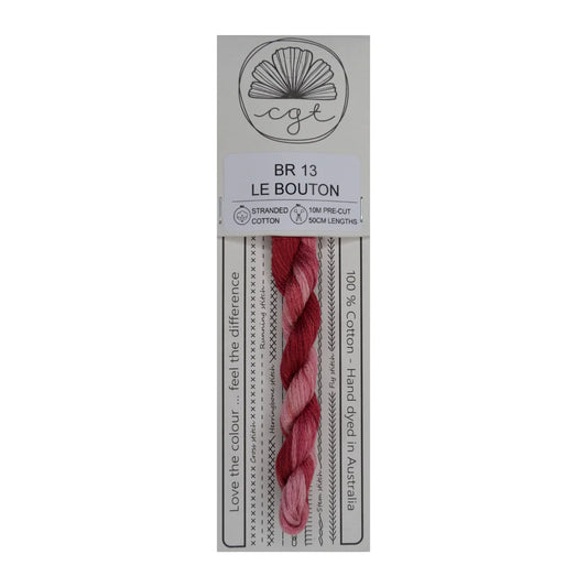 BR13 Le Bouton - Fils à broder pré-coupés Mouliné - Cottage Garden Threads