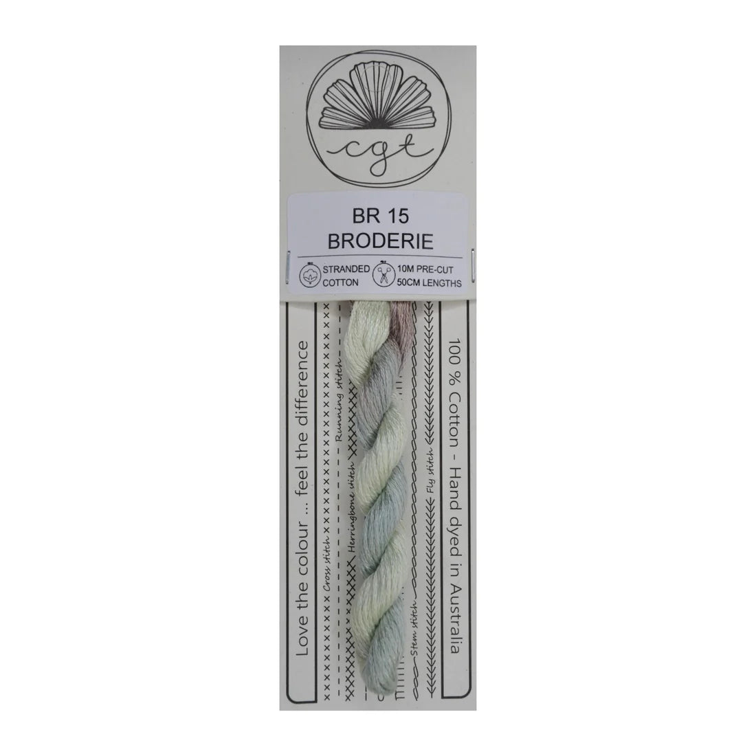 BR15 Broderie - Fils à broder pré-coupés Mouliné - Cottage Garden Threads