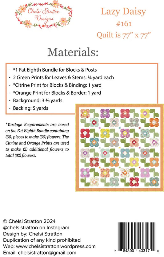 Modèle de courtepointe Lazy Daisy - Chelsi Stratton Designs