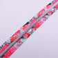 Blue and Pink Flowers Zipper Tape # 5 Zipper (1 Meter)