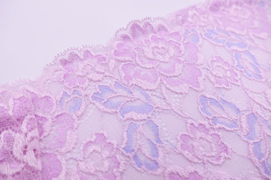 Fleurs Pastel - Dentelle Stretch