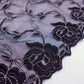 Black Roses - Embroidered Tulle Lace