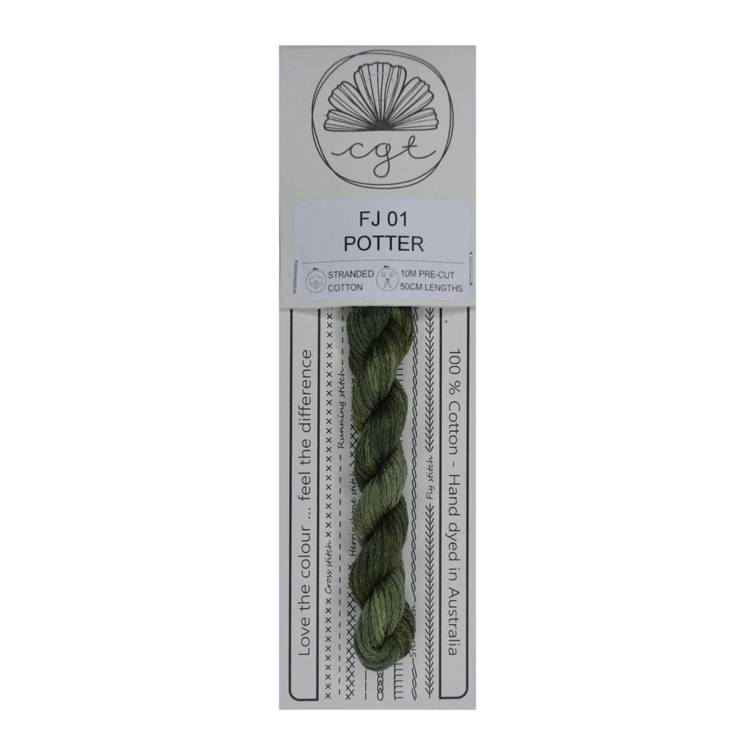 FJ01 Potter - Pre-cut floss - Cottage Garden Threads