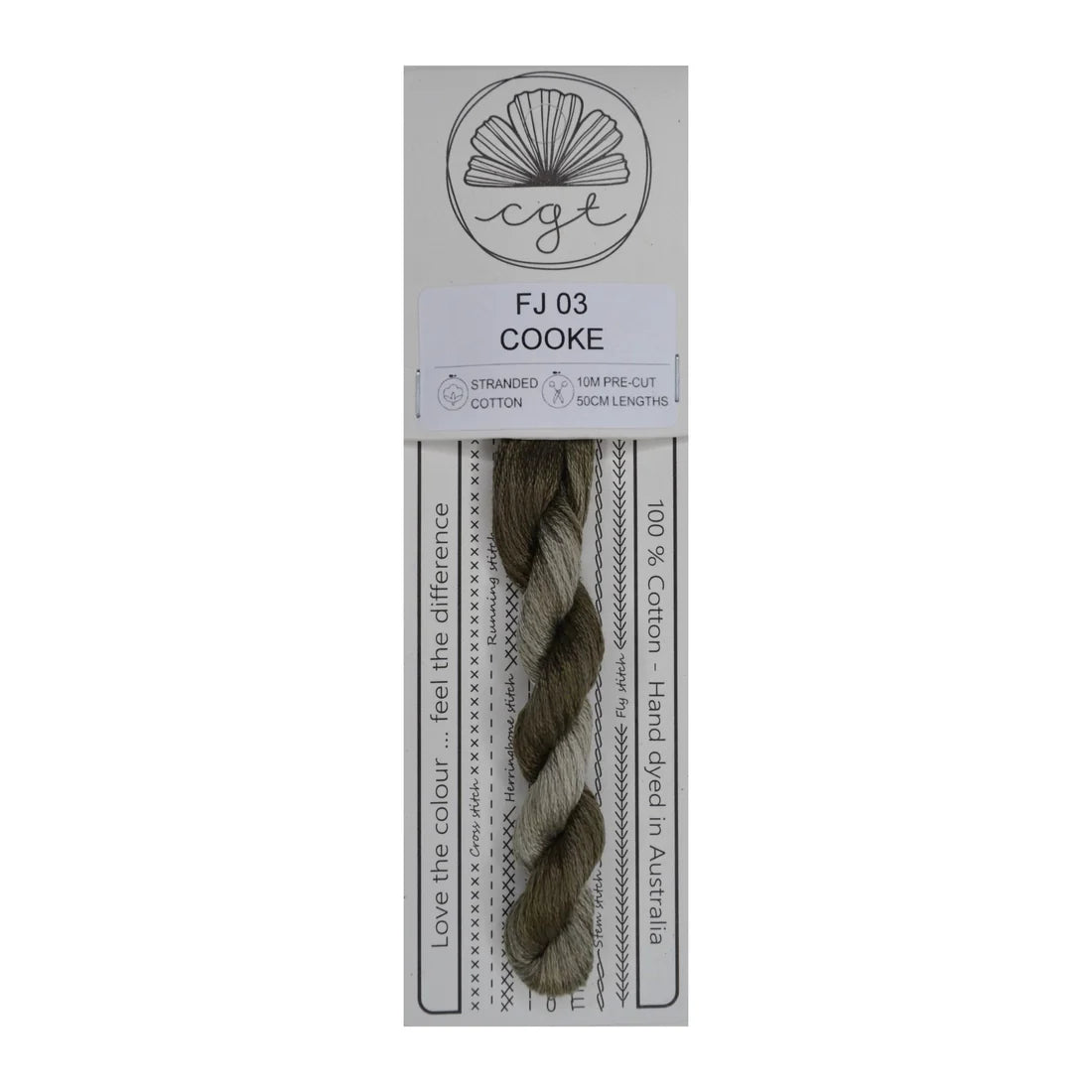 FJ03 Cooke - Fils à broder pré-coupés Mouliné - Cottage Garden Threads