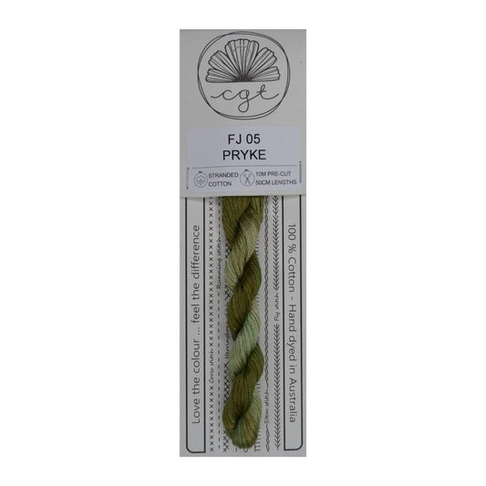 FJ05 Pryke - Fils à broder pré-coupés Mouliné - Cottage Garden Threads