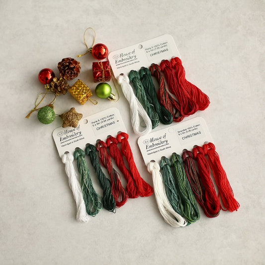 Christmas - House Of Embroidery Collections - Floss, Perle 8, Perle 12