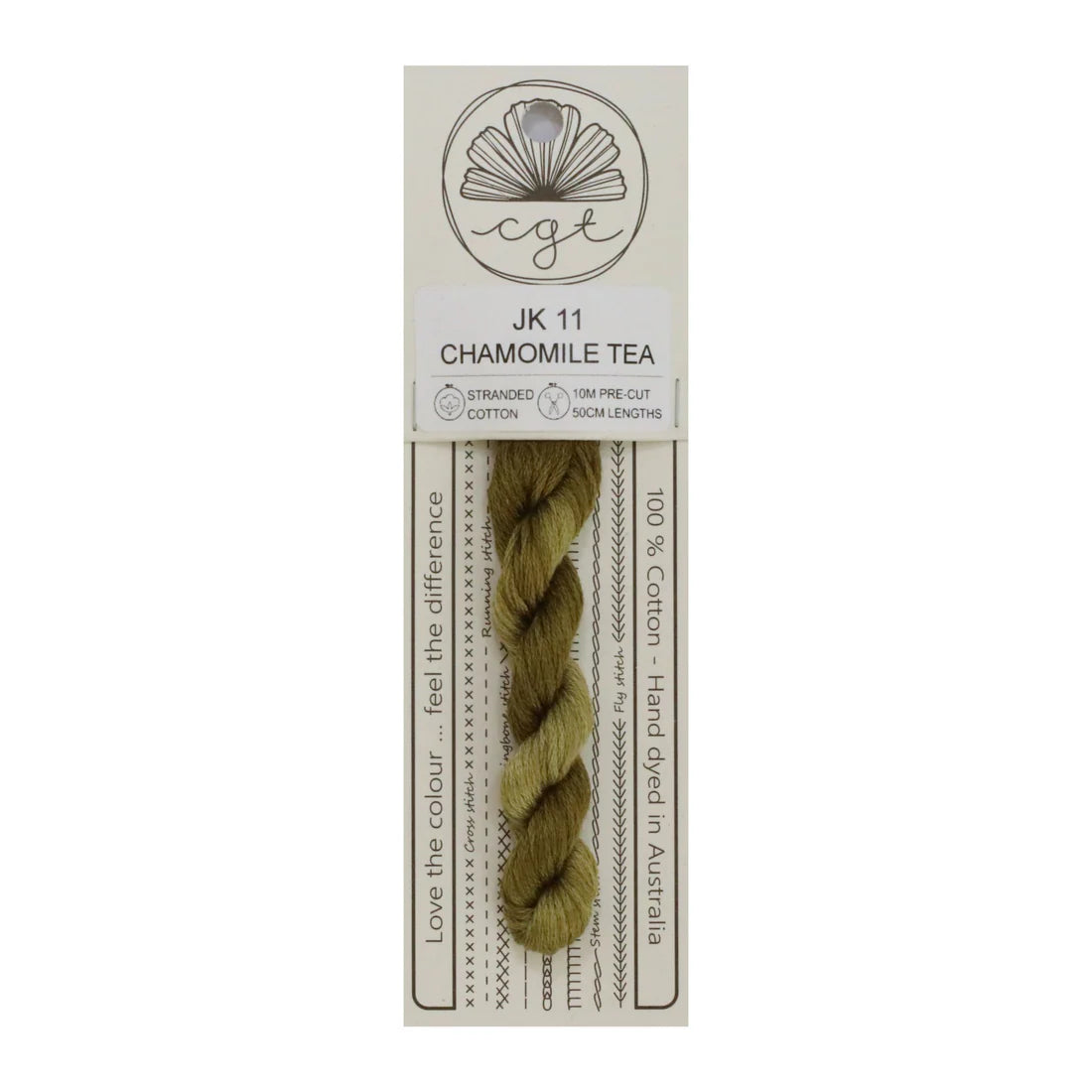 JK11 Chamomile Tea - Pre-cut floss - Cottage Garden Threads