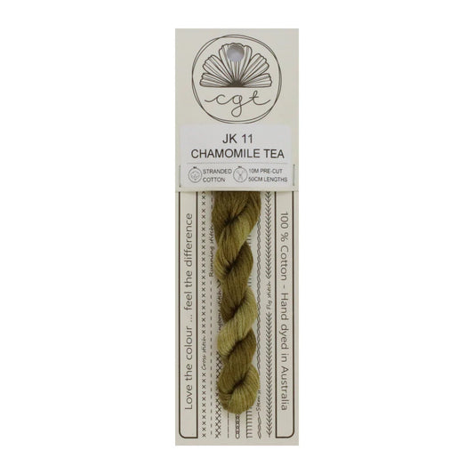 JK11 Chamomile Tea - Fils à broder pré-coupés Mouliné - Cottage Garden Threads