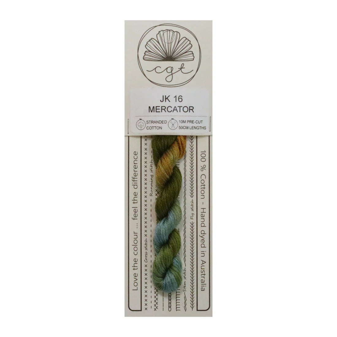 JK16 Mercator - Pre-cut floss - Cottage Garden Threads