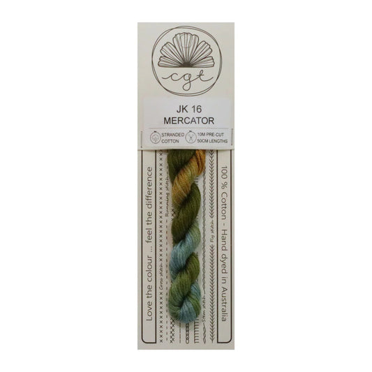 JK16 Mercator - Fils à broder pré-coupés Mouliné - Cottage Garden Threads