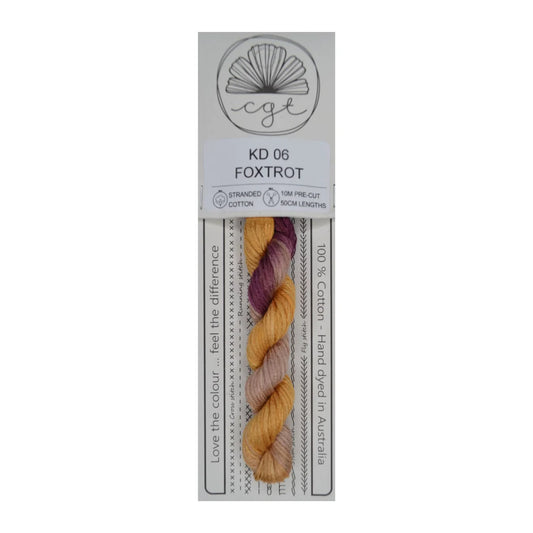 KD06 Foxtrot - Fils à broder pré-coupés Mouliné - Cottage Garden Threads