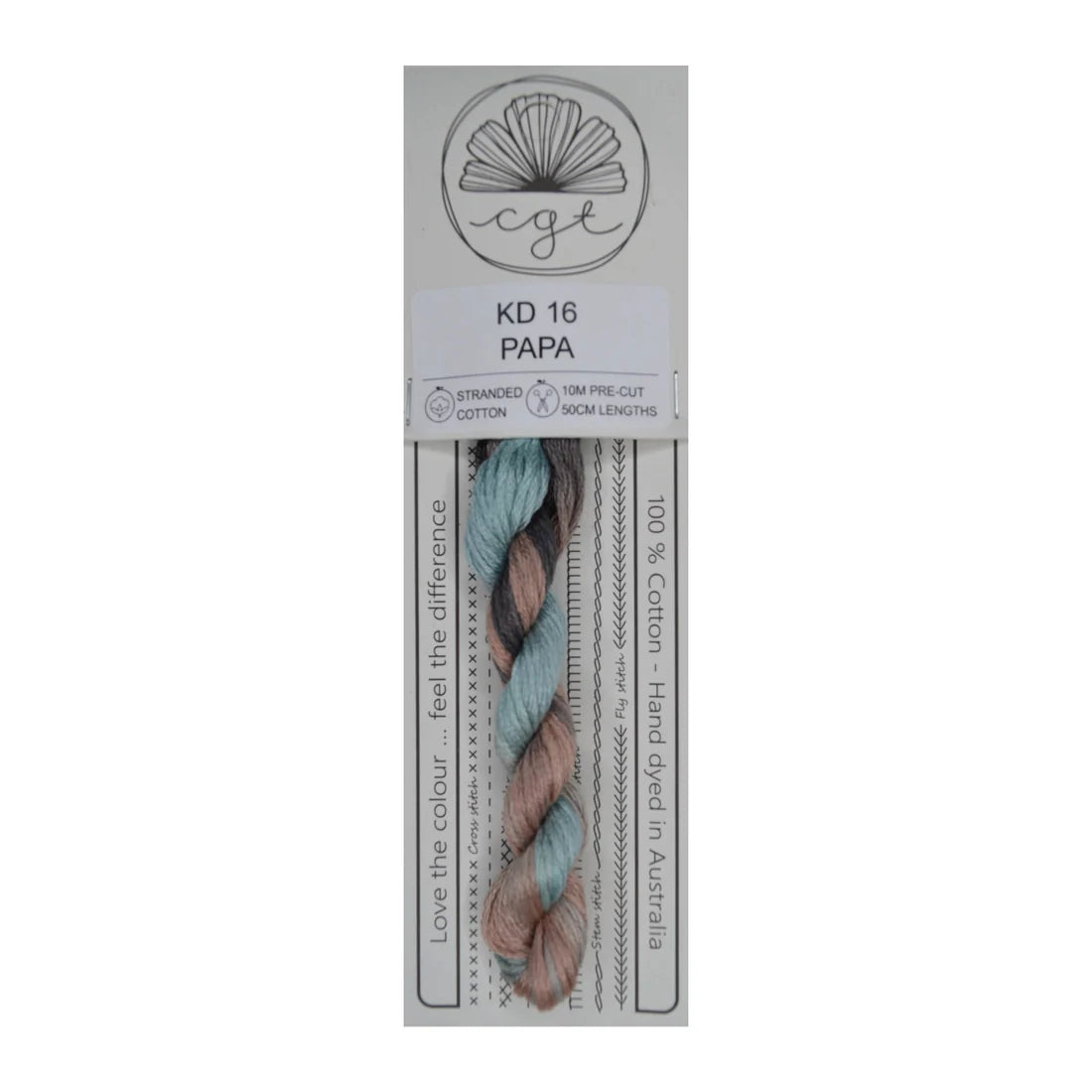 KD16 Papa - Fils à broder pré-coupés Mouliné - Cottage Garden Threads