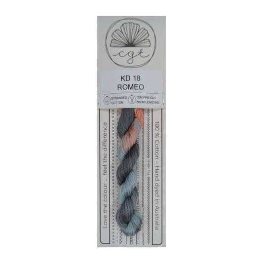 KD18 Romeo - Fils à broder pré-coupés Mouliné - Cottage Garden Threads