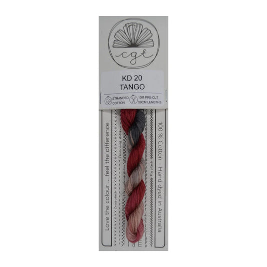 KD20 Tango - Fils à broder pré-coupés Mouliné - Cottage Garden Threads