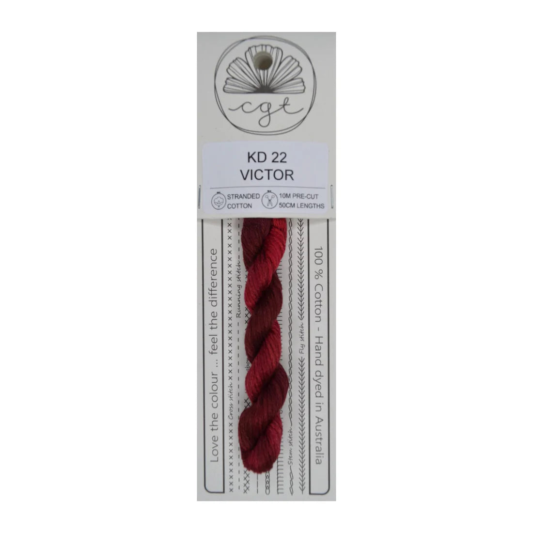 KD22 Victor - Pre-cut floss - Cottage Garden Threads