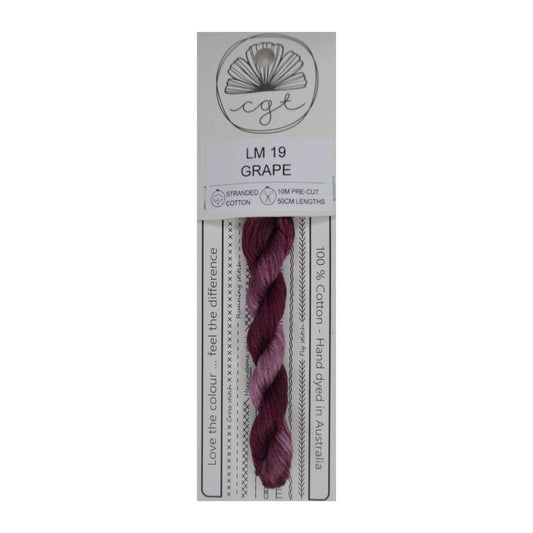 LM19 Grape - Fils à broder pré-coupés Mouliné - Cottage Garden Threads