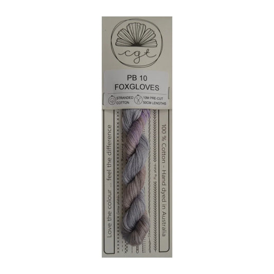 PB10 Foxgloves - Pre-cut floss - Cottage Garden Threads