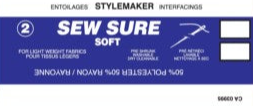 Sew Sure Soft for light weight fabrics - Sew-in Interfacing