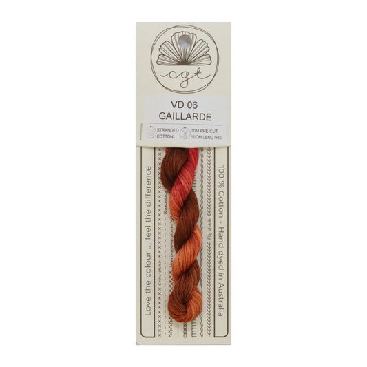 VD06 Gaillarde - Pre-cut floss - Cottage Garden Threads