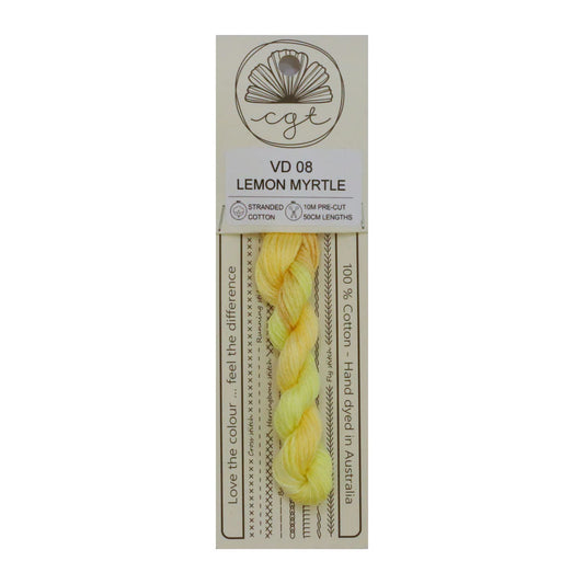 VD08 Lemon Myrtle - Pre-cut floss - Cottage Garden Threads