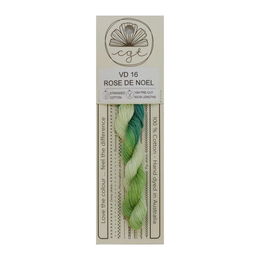 VD16 Rose De Noel - Pre-cut floss - Cottage Garden Threads